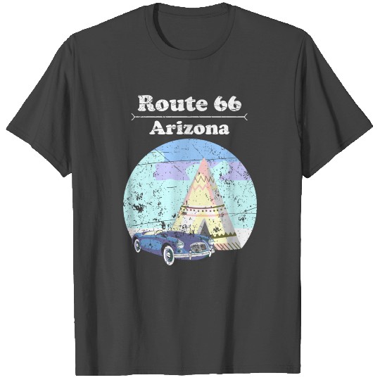 America'S Highway Arizonna Route 66 Road Vintage Re T Shirts