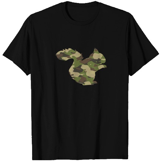 Squirrel Wild Camouflage T Shirts