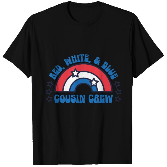 Red White and Blue Cousin Crew T Shirts