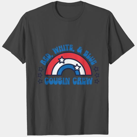 Red White and Blue Cousin Crew T Shirts