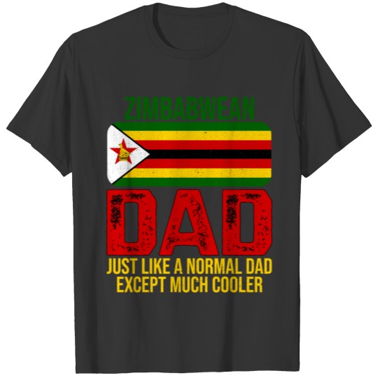 Zimbabwean Dad Zimbabwe Flag For Father's Day T-shirt