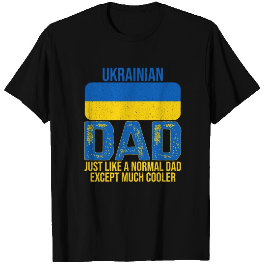 Ukrainian Dad Ukraine Flag For Father's Day T Shirts