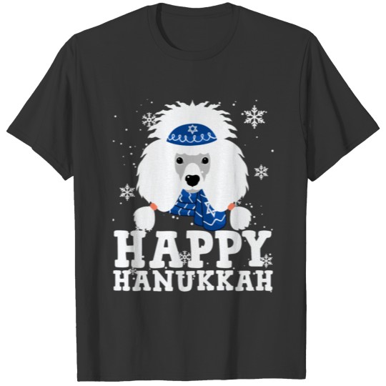 Happy Hanukkah Poodle Dog Funny Noel Ugly Sweater T Shirts