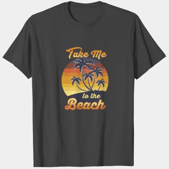 Summer Season - Palm Trees Sand - Beach T Shirts