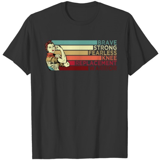 Knee Replacement Warrior And Survivor Awareness T-shirt