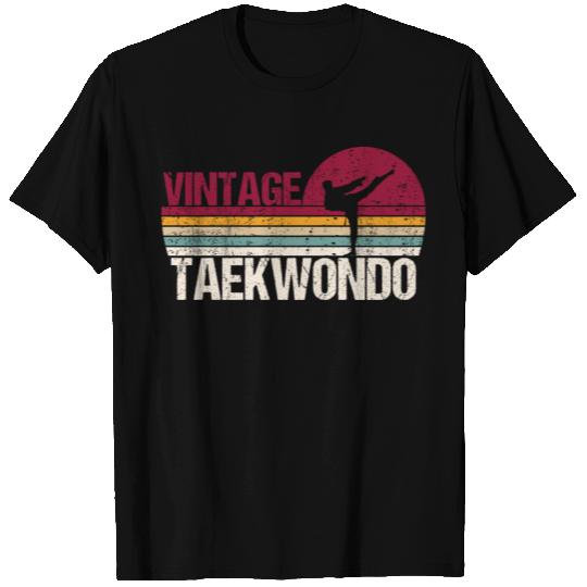 Taekwondo Fighter Vintage Retro Style Training T Shirts