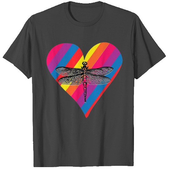 dragonfly heart T Shirts