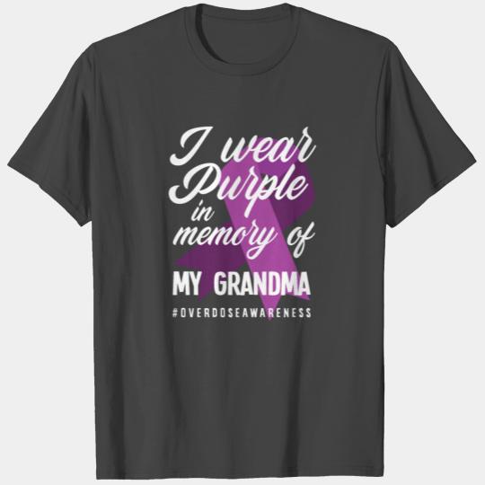 Wear Purple Memory Grandma Overdose Awareness T Shirts