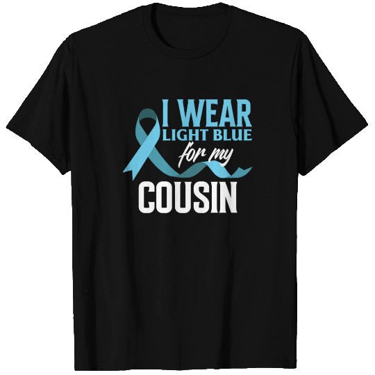 Light Blue For Cousin Prostate Cancer Awareness T Shirts