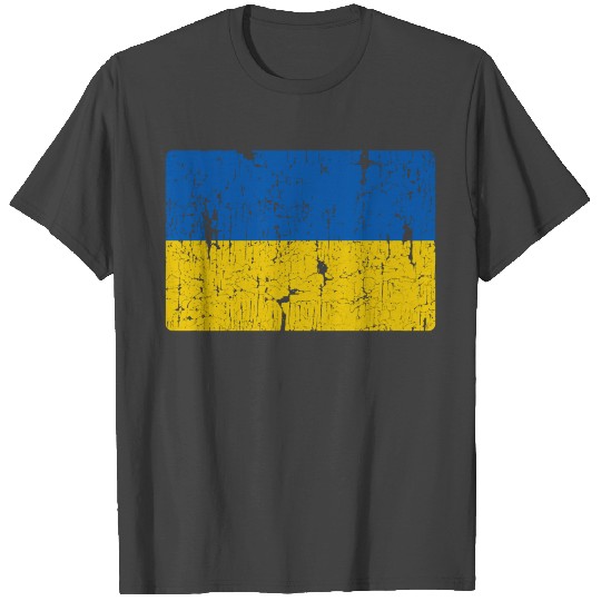 Vintage Ukrainian Flag Of Ukraine Retro Style Men T Shirts