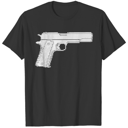 voxel gun - white T Shirts