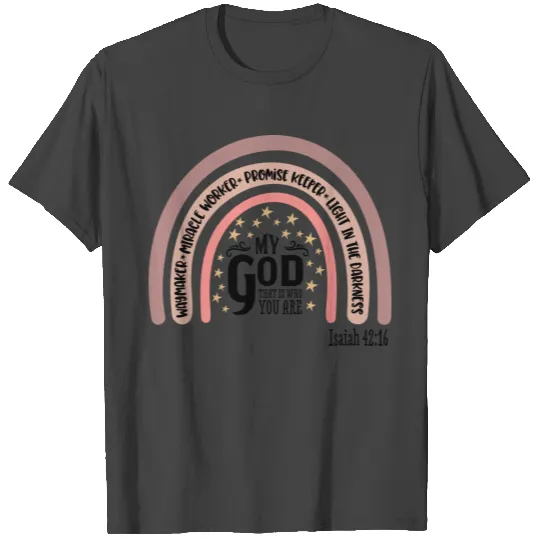 Waymaker Rainbow Christian Quote T Shirts
