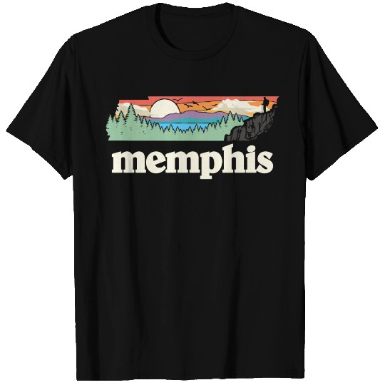 Memphis Tennessee Outdoors Retro Nature Graphic T Shirts