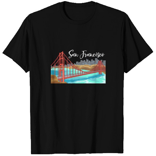Tourist - Golden Gate Bridge - San Francisco T Shirts