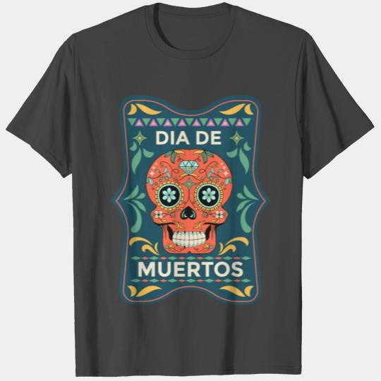 Day of the Dead, Sugar Skulls Face T Shirts