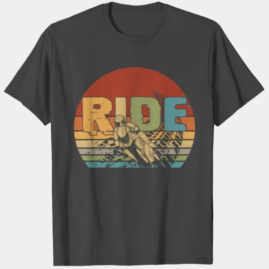 Vintage Ride Dirt Bike Motocross Apparel Motocross T Shirts