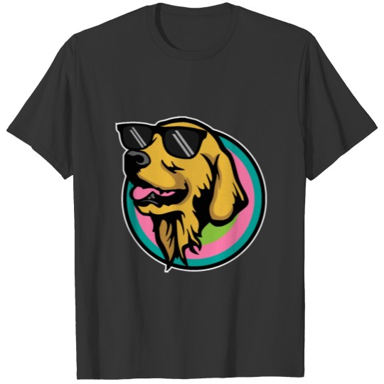 Golden Retriever With Sunglasses T-shirt