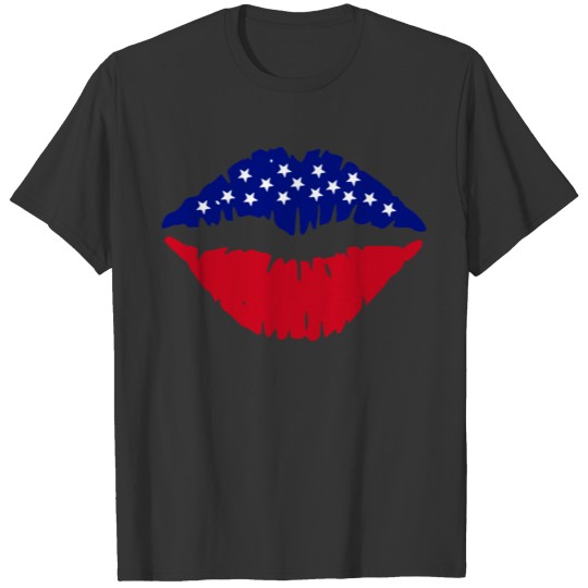 4th of july lips T-shirt