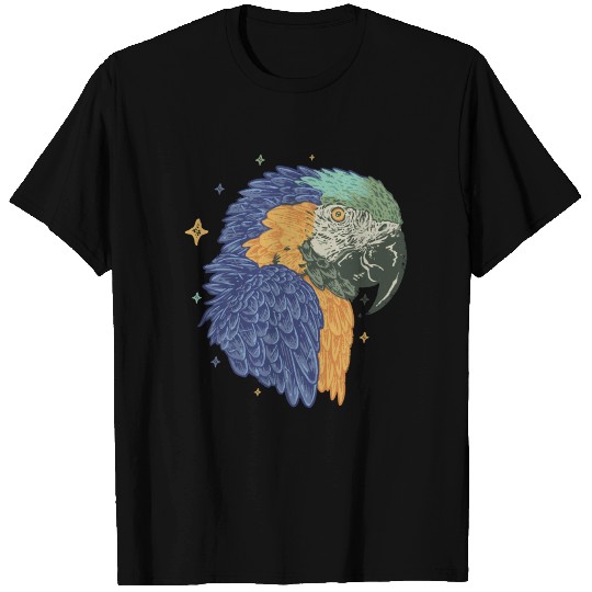 blue yellow macaw parrot T Shirts