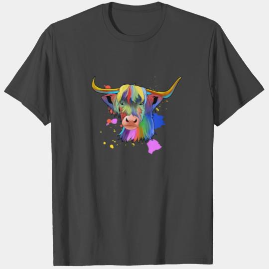 Highland Cow Scotland Longhorn Cattle T Shirts