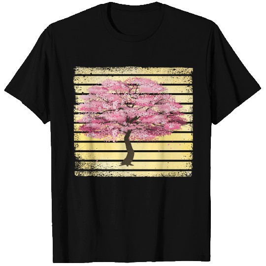 Cherry Blossom Japanese Retro Sakura Tree T Shirts