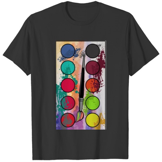 Brushes Retro Watercolour Paintbrushes T-shirt
