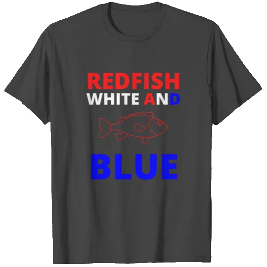 Redfish white and blue T Shirts