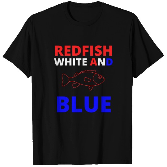Redfish white and blue T Shirts