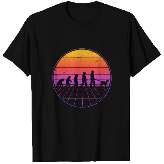 Greyhound Evolution Vaporwave 70's T Shirts