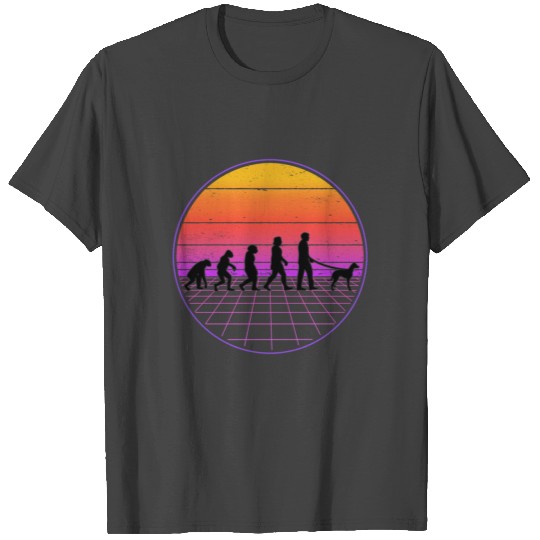 Greyhound Evolution Vaporwave 70's T Shirts