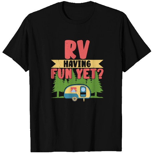 Camper RV Van Trailer Road Trip Adventure Outdoors T Shirts