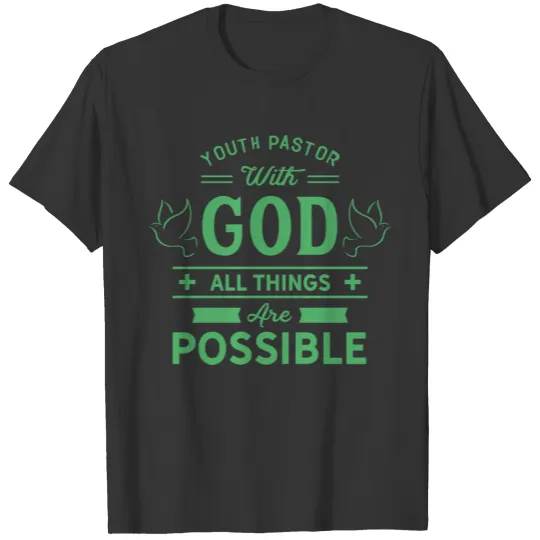 Youth pastor Faith Cross Preacher Priest T Shirts
