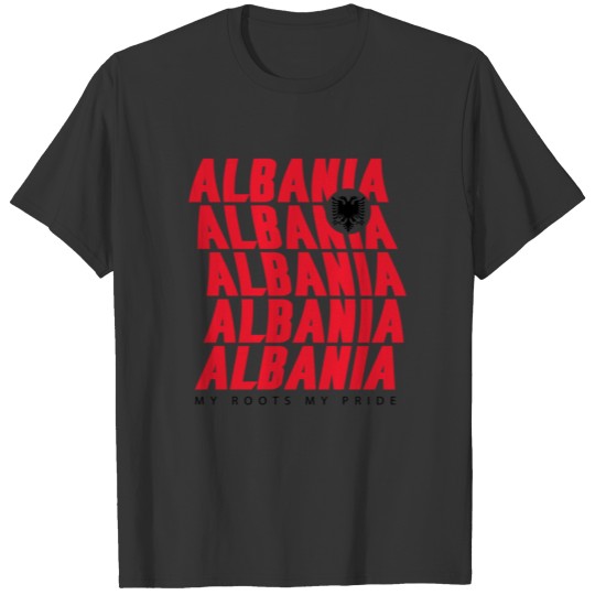 Albania Lettering Design T-shirt