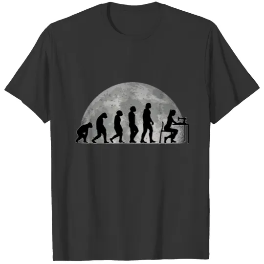 Seamstress Evolution Moon Sewing Machine T Shirts