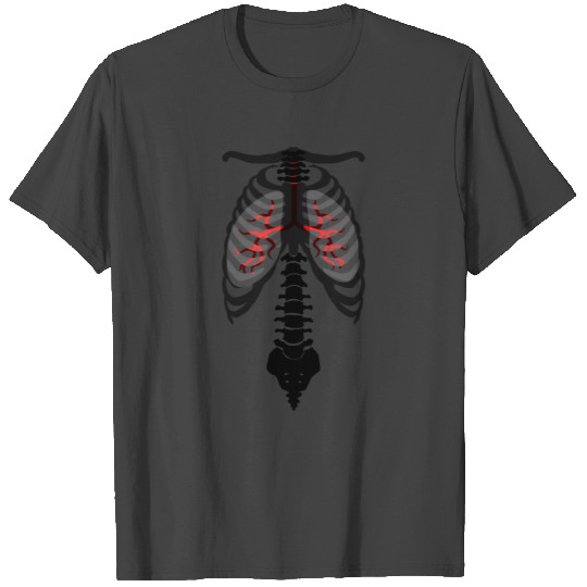 Skeleton Rib Cage Gifts halloween costumes T Shirts