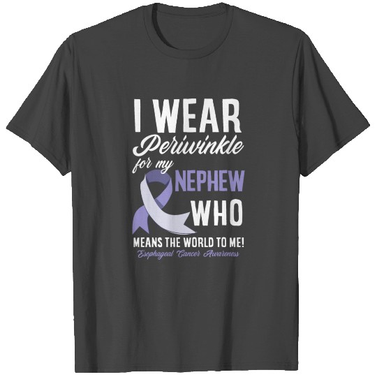 I Wear Periwinkle For My Nephew Esophageal Cancer T Shirts