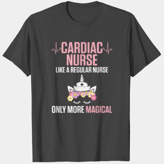 Cardiac Nurse Unicorn Pink Cardiology CNS Nursing T Shirts