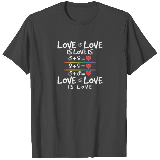 Love Is Love Lgbtq Gender Marriage Equality T Shirts