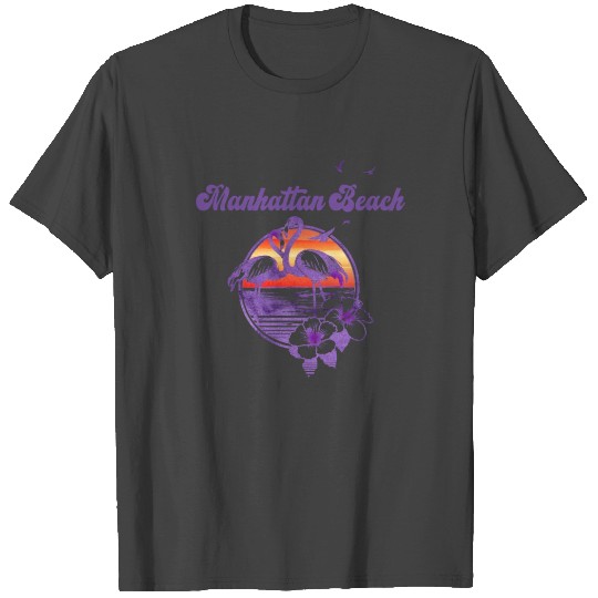 Retro Manhattan Beach California Artistic Vacation T Shirts