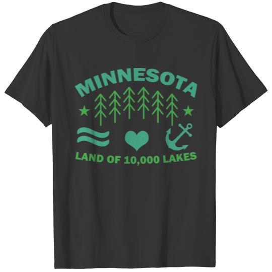 Minnesota Land of 10 000 lakes T-shirt