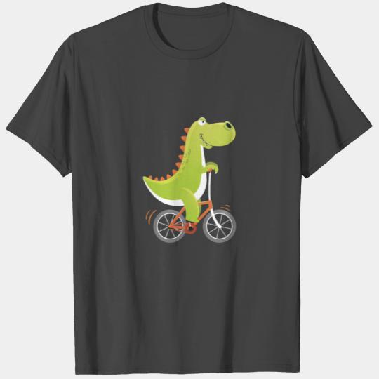 Dino Bike Biking Biker Bicycle Cycling Bikes Gift T Shirts
