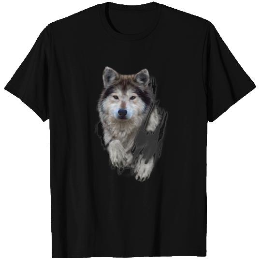 Walk Stare Cute Brown Wolf T Shirts
