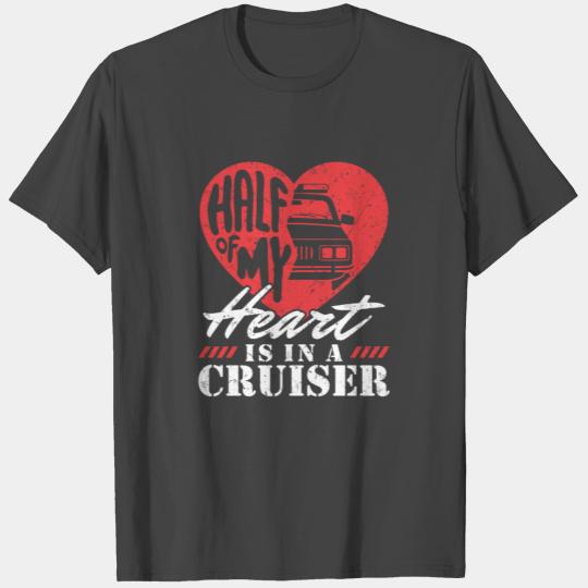 Police Wife Half My Heart In Cruiser T Shirts