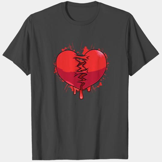 Broken Heart Heartbroken Sad Valentine Break-up T Shirts