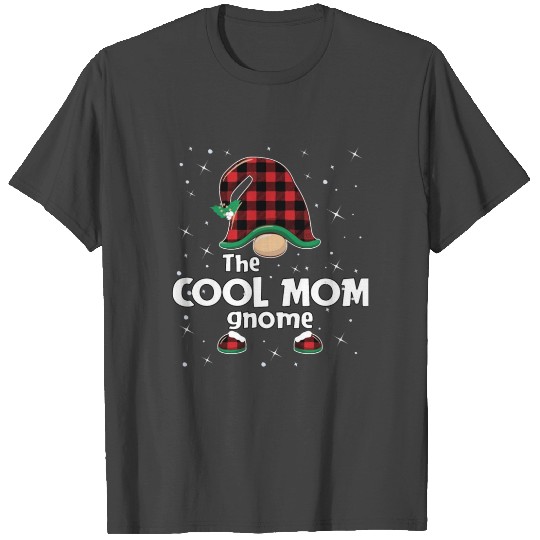 Cool Mom Gnome Buffalo Plaid Matching Christmas Gi T Shirts