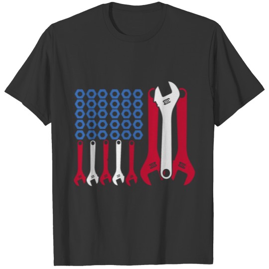 Blue American Mechanic T-shirt