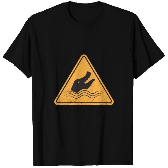 Traffic Sign Alligators Danger Gift Idea T Shirts