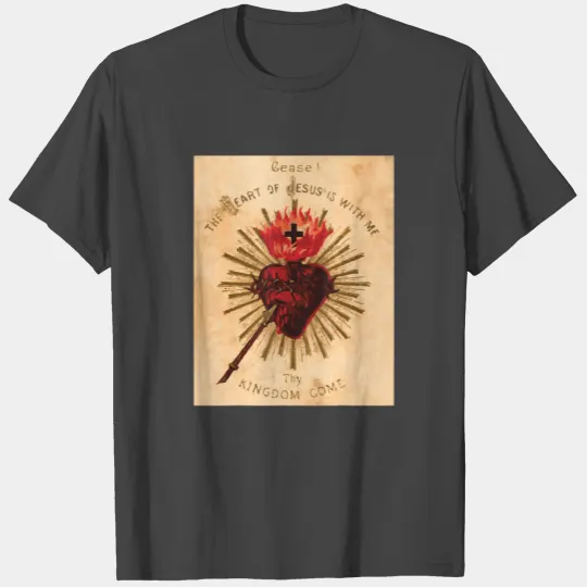Vintage Sacred Heart of Jesus Traditional Gift T Shirts