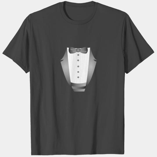 Groom wedding party bachelor party novelty Tuxedo T Shirts