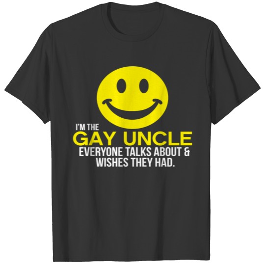 Gay Uncle Happy Face T Shirts